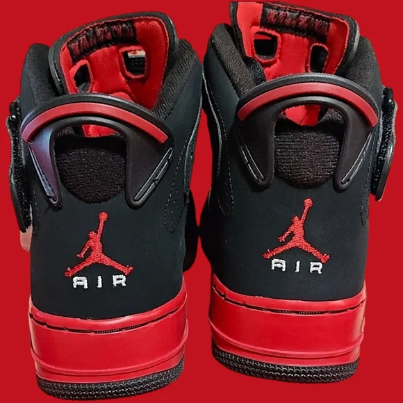 🚻 6.5Y US — AJF 6 GS 2008 [BLACK/VARSITY RED–WHITE] 343096-062 - Picture 5 of 9